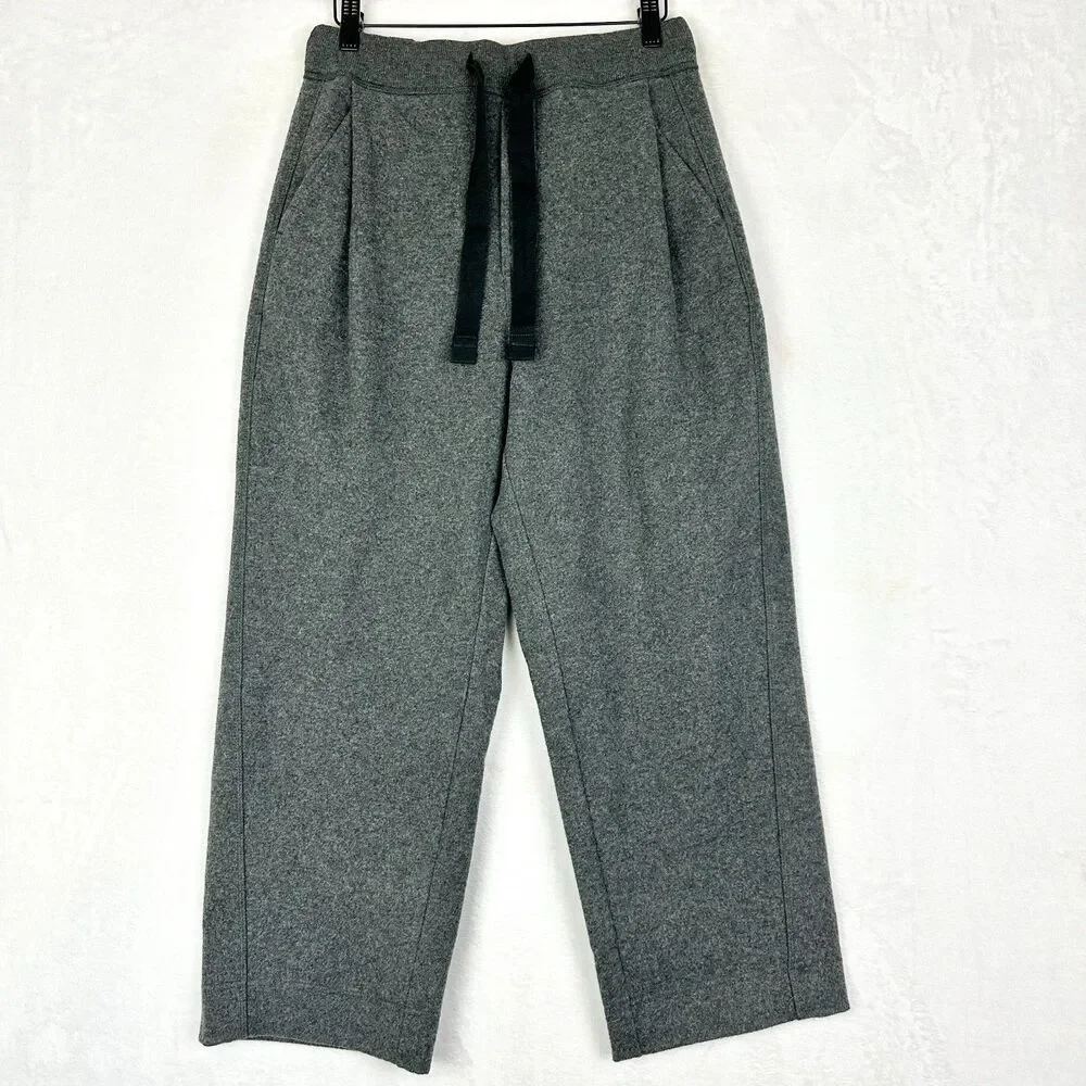 Rowan Robbie Relaxed Drawstring Felfted Pants Size Small NWT Faded Black Melange - Picture 2 of 7